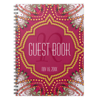 Red Gold Eastern Bohemian Monogram Livre d'or