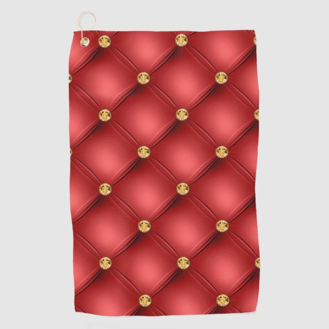 Red Gold Edelstein Golf Handtuch (Vorderseite)