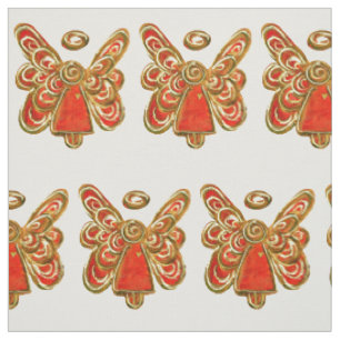Red Gold Guardian Angel Kunststoffe Stoff