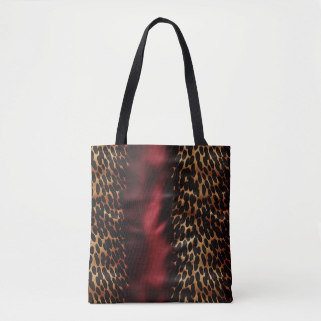 Red Gold Imitats Cowgirl Südwest Cowhide Tasche (Vorderseite)