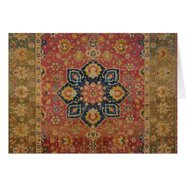 Red Gold Kashan Tepet Rug Persian Asian (Vorderseite (Horizontal))