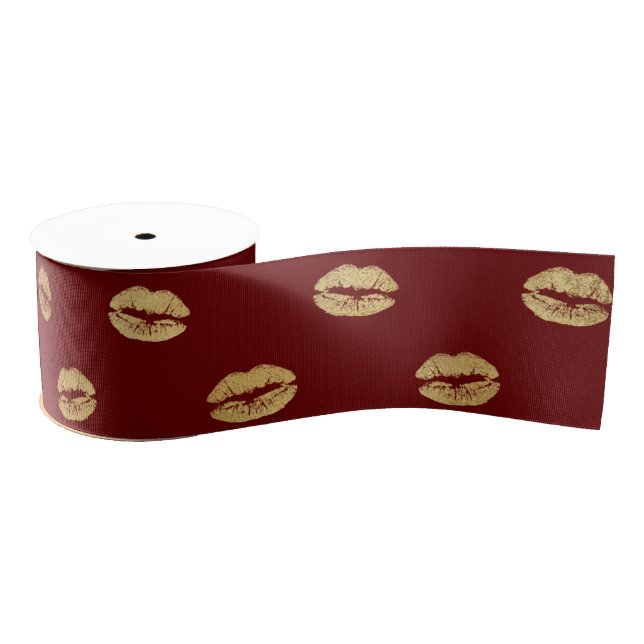 Red Gold Lips   Ripsband (Spule)