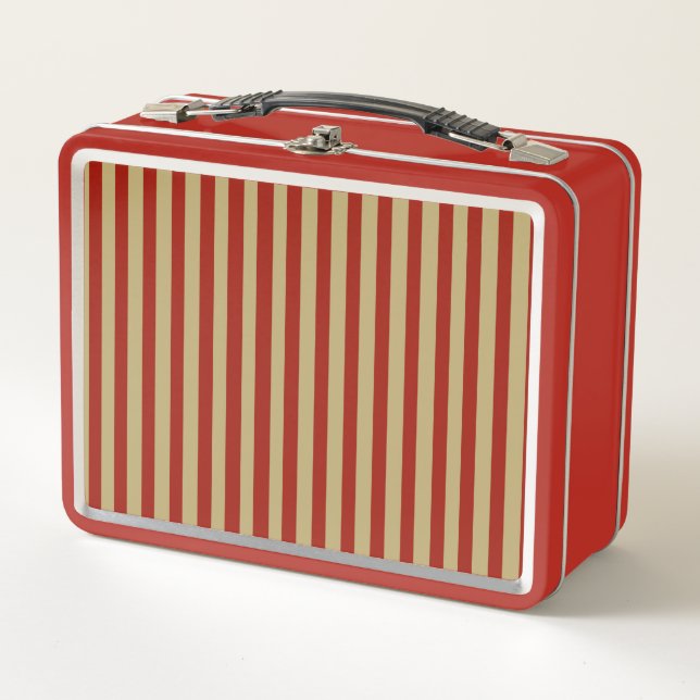 Red Gold Metal Lunch Box (Vorderseite)
