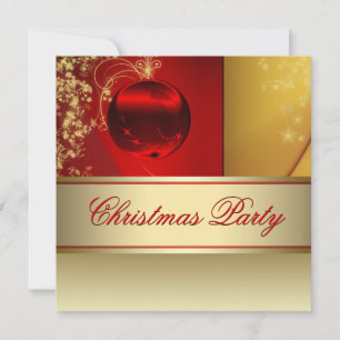 Red Gold Ornament Red Gold Gold Weihnachtsfest Par Einladung