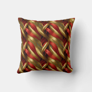Red Gold Ribbons 2 Kissen