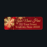 Red & Gold Snowflake Filigree Custom Christmas<br><div class="desc">Goldene Sterne und Schneeflocken, die zu fast einem Filigree geflochten sind, und elegante Schrift, um Ihre Weihnachtsfeier zu verkünden. Passen Sie die Details Ihres Party an. Wenn Sie Fragen oder Wünsche haben, oder wenn Sie Hilfe benötigen, kontaktieren Sie mich bitte (meine E-Mail befindet sich im Info-Bereich des Shops). Und bitte...</div>