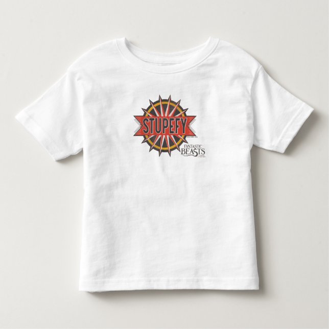 Red & Gold Stupefy Spell Graphic Kleinkind T-shirt (Vorderseite)