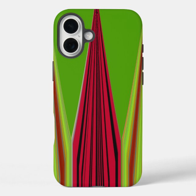 RED GOLDEN GREEN iPhone 16 PLUS HÜLLE (Rückseite)