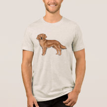 Red Golden Retriever Niedlich Cartoon Dog Artwork