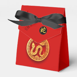 Red Golden Snake Papercut Chinesisches Neujahr 202 Geschenkschachtel