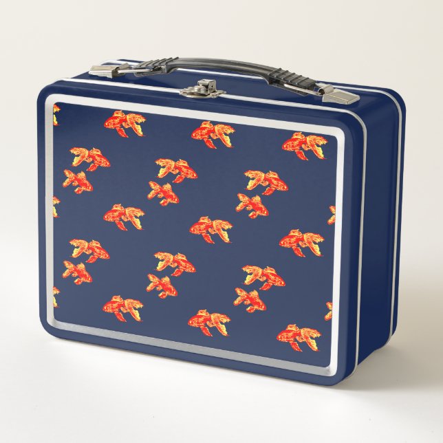 Red Goldfish Metall Lunch Box (Vorderseite)
