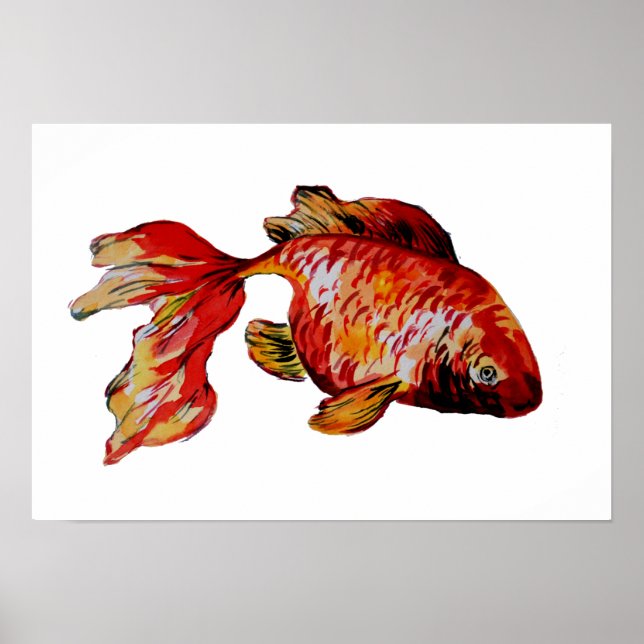 Red Goldfish Poster (Vorne)