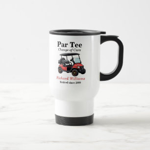 Red Golf Cart Par T-Shirt Themed Reisebecher