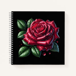 Red Gothic Rose Notizbuch