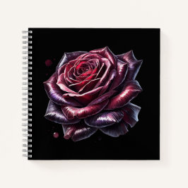 Red Gothic Rose Notizbuch