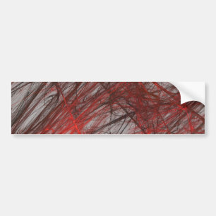 Red Gra Abstrakt Fraktal Background Autoaufkleber
