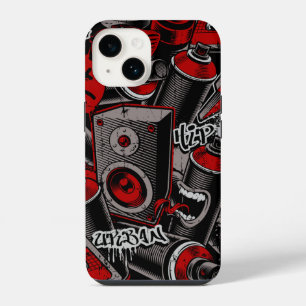 Red Graffiti Style iPhone iPhone 14 Case-Mate Hülle