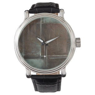 Red & Gray Brick Wall Armbanduhr