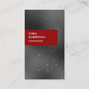 Red Gray Muster Attraktive Charming Business Card Visitenkarte