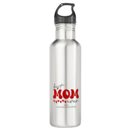 Red Gray Niedlich Best Mama jemals Edelstahlflasche