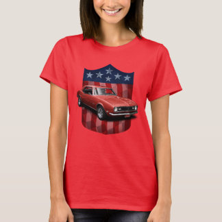 Red Great American Shield Camaro Ladys T T-Shirt