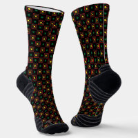 Red Green Black Afrocentric Geometric Pattern