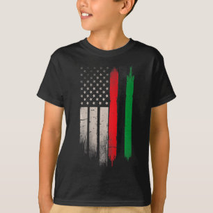Red Green Black History American African Flag 1 T-Shirt