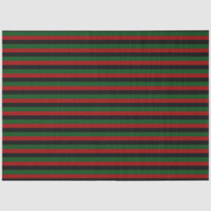 Red Green Black Stripes Pan African Happy Kwanzaa Seidenpapier