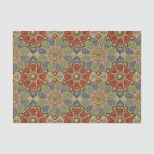Red Green Blue Imitate Gold Arabic Art Patches Seidenpapier