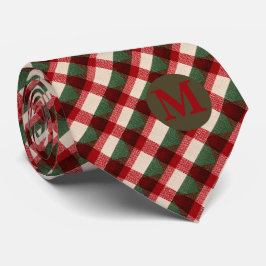 Red Green Buffalo Plaid Christmas Neck Tie Krawatte