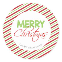 Red & Green Candy Cane Stripe |