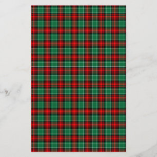 Red Green Christmas Kariert Scrapbook Stationery Briefpapier