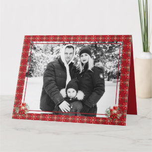 Red Green Christmas One Foto Snowflake Danke