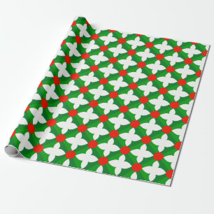 Red Green Christmas Pattern Weihnachtsgeschenk Geschenkpapier