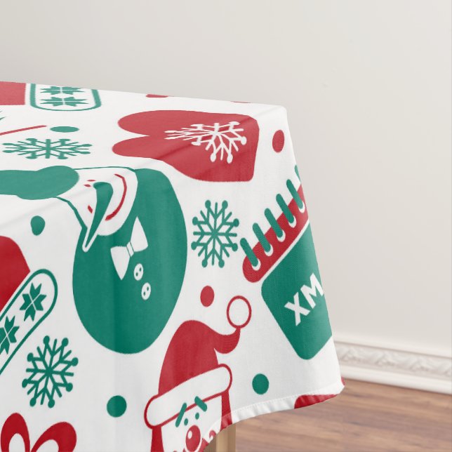 Red Green Christmas Tablecloth Tischdecke (Beispiel)