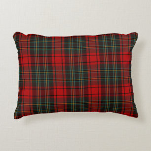 Red & Green Christmas Tartan Muster Dekokissen