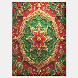 Red Green Decorative Christmas Holiday Magnet