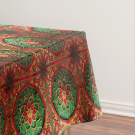Red Green Decorative Holiday Tablecloth Tischdecke