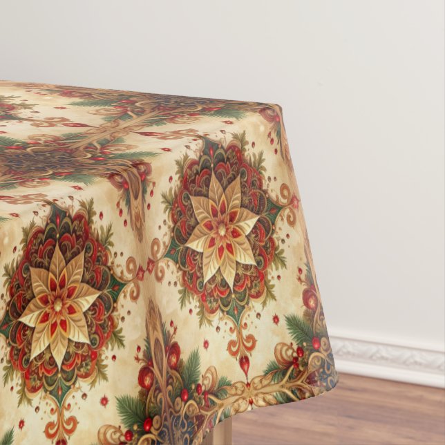 Red Green Decorative Holiday Tablecloth Tischdecke (Beispiel)