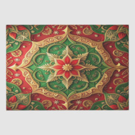 Red Green Decorative Holiday Tissue Paper Seidenpapier
