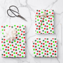 Red Green Dots Weihnachten