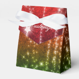 Red & Green Fallstars Holiday Tent Fevor Box Geschenkschachtel