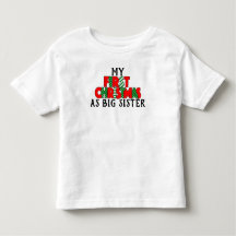 Red & Green First Christmas für Big Sister