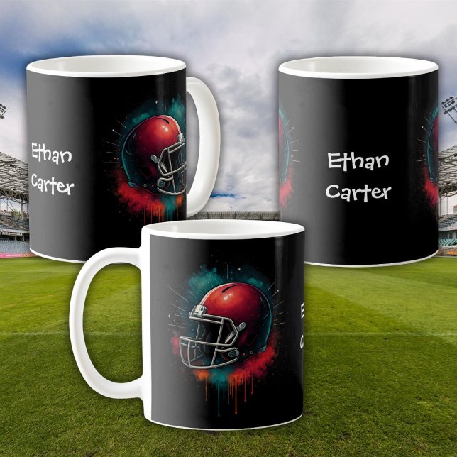 Red Green Football Helmet Kids Mug Kaffeetasse (Red Green Football Helmet Kids Mug
)
