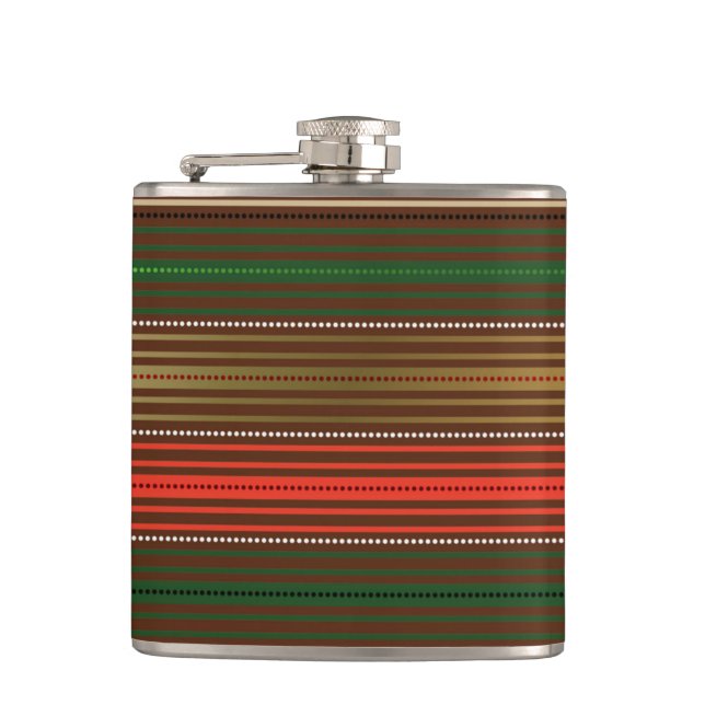RED GREEN GOLD CHRISTMAS STRIPES FLACHMANN (Vorderseite)