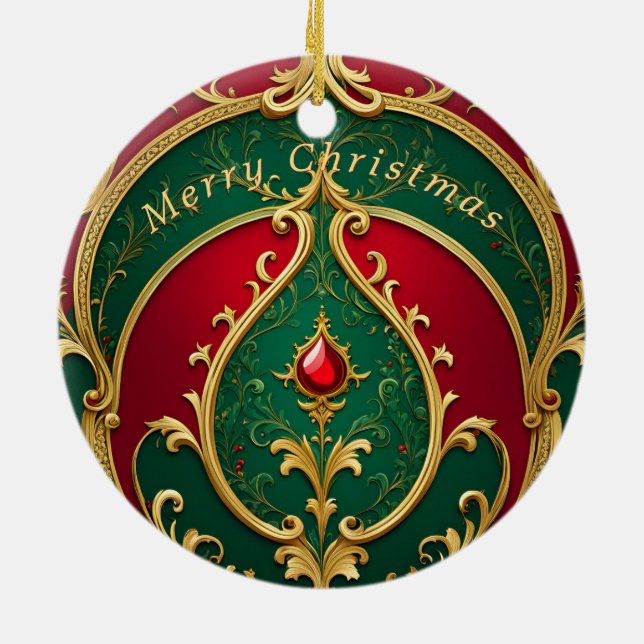 Red Green Gold Weihnachtsschmuck (Hinten)