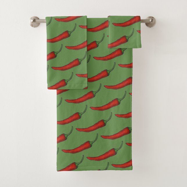 Red Green Hot Spicy Chili Chili Pepper Vegetable (En situation)