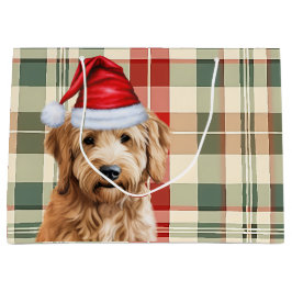Red Green Kariert Goldendoodle Dog Lover Holiday Große Geschenktüte