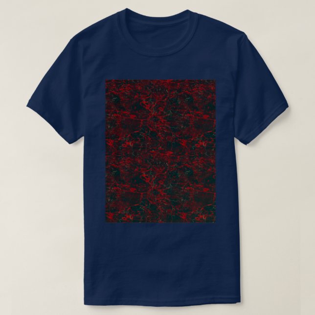 Red Green Marble T-Shirt (Design vorne)