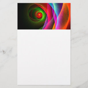 Red Green Orange Modern Abstrakt Art Pattern #22 Briefpapier